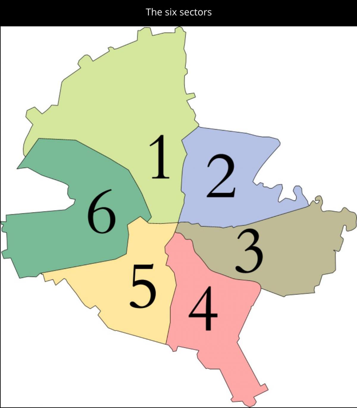 Mapa do distrito de Bucareste